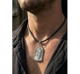 Ладанка серебряная Святой Апостол Андрей Первозванный (1117п)