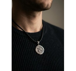 Ладанка серебряная  Георгий Победоносец (0887)
