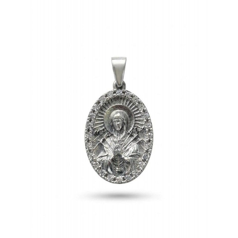 Ладанка серебряная Семистрельная (1210п)