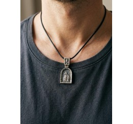 Ладанка серебряная Богородица Дева Мария (1252п)