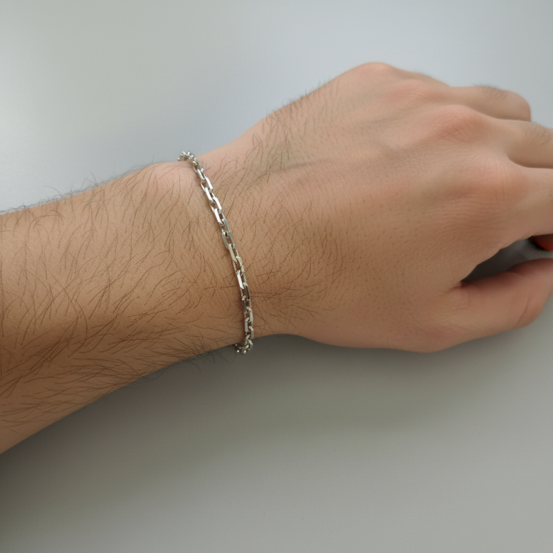 Браслет серебряный якорный (БЯ 4.15)