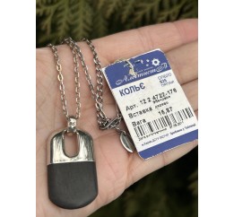 Колье серебряное с эбеном 12 2 4722-176