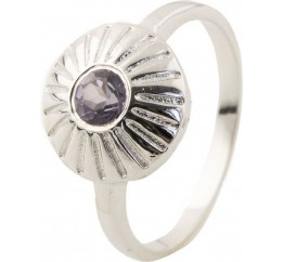 Серебряное кольцо SilverBreeze с натуральным раухтопазом (димчатим кварцем) (0502137) 16.5 размер