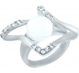 Серебряное кольцо SilverBreeze с натуральным жемчугом 0316598,  размер,  размер,  размер