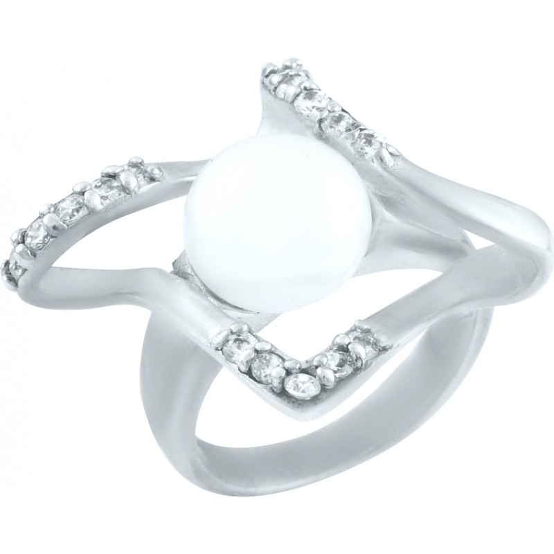 Серебряное кольцо SilverBreeze с натуральным жемчугом 0316598,  размер,  размер,  размер