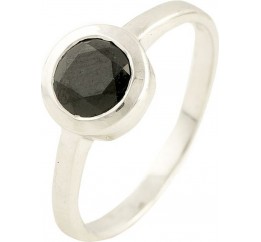 Серебряное кольцо SilverLine с натуральным сапфиром (1197172) 18 размер