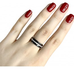 Серебряное кольцо SilverBreeze с керамикой (1223635) 17 размер