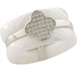 Серебряное кольцо SilverBreeze с керамикой 1223741 17 размер, 17 размер, 17 размер, 17 размер