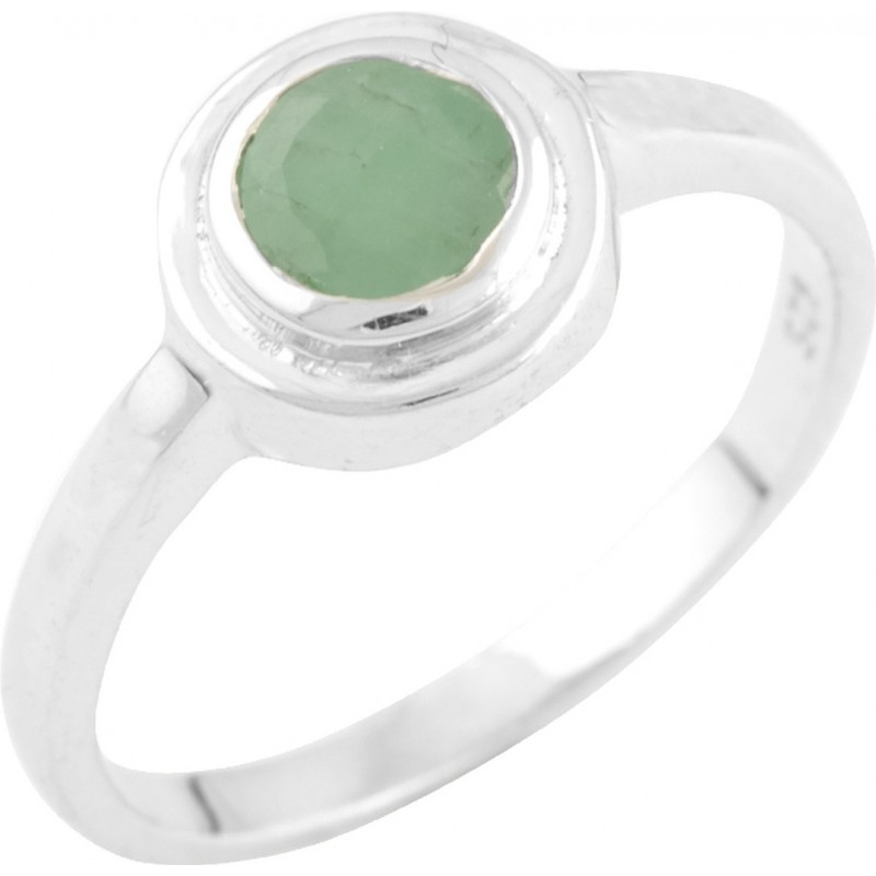 Серебряное кольцо SilverBreeze с натуральным изумрудом 1452363 18 размер, 18 размер, 18 размер, 18 размер