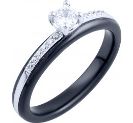 Серебряное кольцо SilverBreeze с керамикой 1885895 18 размер, 18 размер, 18 размер, 18 размер