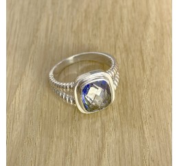Серебряное кольцо SilverBreeze с натуральным мистик топазом 1891643 17.5 размер, 17.5 размер, 17.5 размер, 17.5 размер