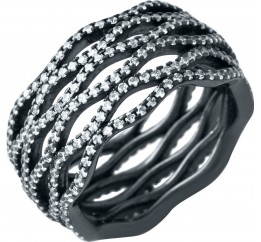 Серебряное кольцо SilverBreeze с фианитами 1918708 17 размер, 17 размер, 17 размер, 17 размер