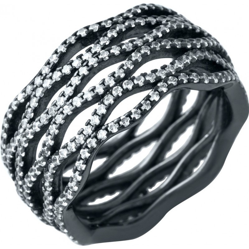 Серебряное кольцо SilverBreeze с фианитами 1918708 17 размер, 17 размер, 17 размер, 17 размер