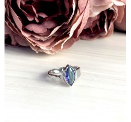 Серебряное кольцо SilverBreeze с натуральным мистик топазом 1921401 17.5 размер, 17.5 размер, 17.5 размер, 17.5 размер