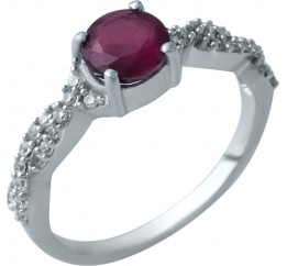 Серебряное кольцо SilverBreeze с натуральным рубином 1930199 18.5 размер, 18.5 размер, 18.5 размер, 18.5 размер