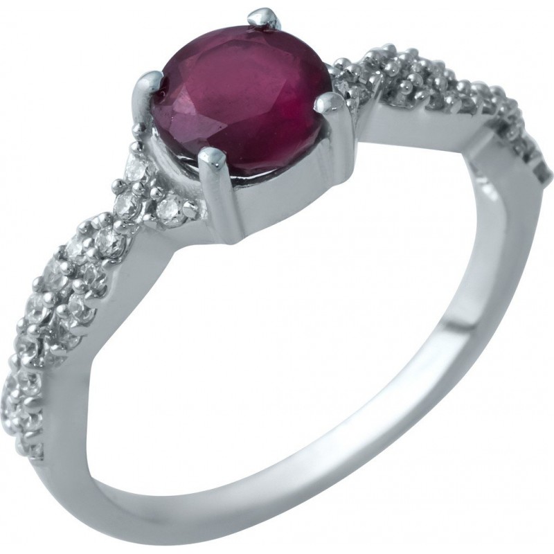 Серебряное кольцо SilverBreeze с натуральным рубином 1930199 18.5 размер, 18.5 размер, 18.5 размер, 18.5 размер