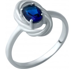 Серебряное кольцо SilverBreeze с сапфиром nano 1932728 17 размер, 17 размер, 17 размер, 17 размер