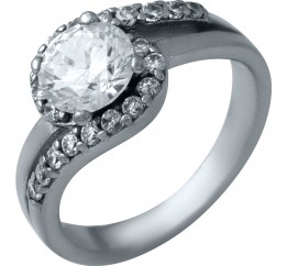 Серебряное кольцо SilverBreeze с фианитами 1936924 15.5 размер, 15.5 размер, 15.5 размер, 15.5 размер