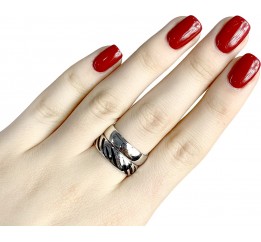 Серебряное кольцо SilverBreeze без камней (1982457) 15.5 размер