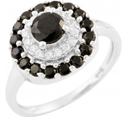 Серебряное кольцо SilverBreeze с натуральным сапфиром (0925035) 17 размер