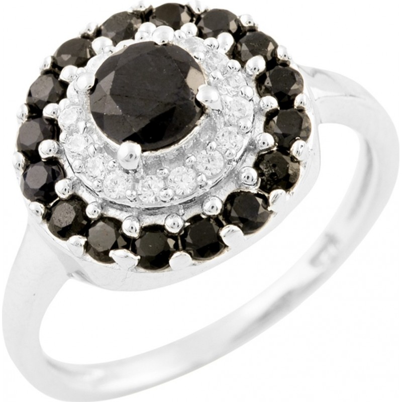 Серебряное кольцо SilverBreeze с натуральным сапфиром (0925035) 17 размер