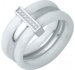 Серебряное кольцо SilverBreeze с керамикой 0481791 17 размер, 17 размер, 17 размер, 17 размер