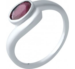 Серебряное кольцо SilverBreeze с натуральным рубином (2021995) 17.5 размер