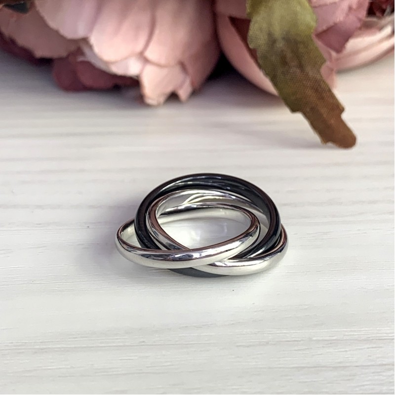 Серебряное кольцо SilverBreeze с керамикой (1541753) 17 размер