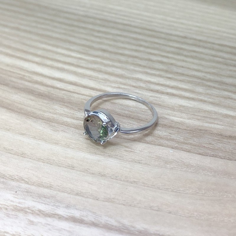 Серебряное кольцо SilverBreeze с Султанит султанитом 1983492 18.5 размер, 18.5 размер, 18.5 размер, 18.5 размер
