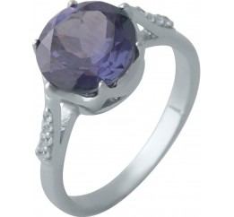 Серебряное кольцо SilverBreeze с олександритом 2002338 17.5 размер, 17.5 размер, 17.5 размер, 17.5 размер