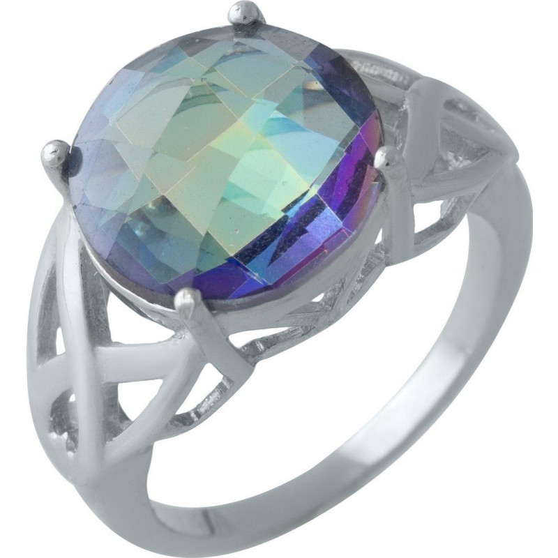 Серебряное кольцо SilverBreeze с натуральным мистик топазом 2005186 18.5 размер, 18.5 размер, 18.5 размер, 18.5 размер