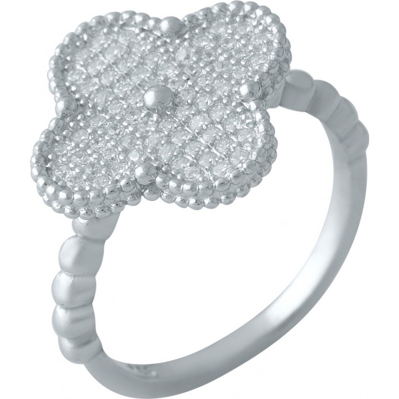 Серебряное кольцо SilverBreeze с фианитами 2000174 18 размер, 18 размер, 18 размер, 18 размер