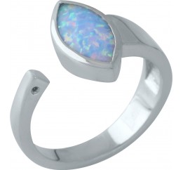 Серебряное кольцо SilverBreeze с опалом (1960622) 18 размер