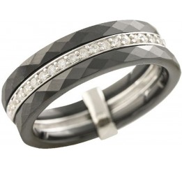 Серебряное кольцо SilverBreeze с керамикой 1223635 16.5 размер, 16.5 размер, 16.5 размер, 16.5 размер