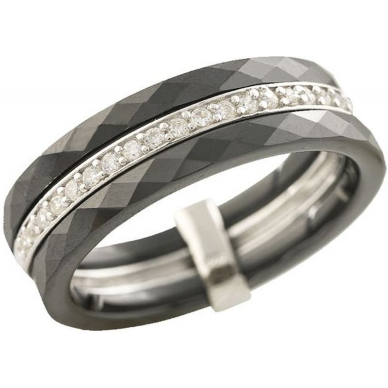 Серебряное кольцо SilverBreeze с керамикой (1223635) 16.5 размер