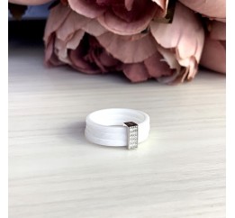 Серебряное кольцо SilverBreeze с керамикой (1886175) 19 размер