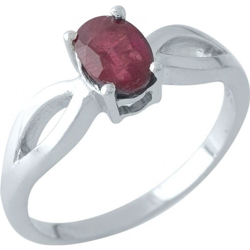 Серебряное кольцо SilverBreeze с натуральным рубином 1972083 17 размер, 17 размер, 17 размер, 17 размер