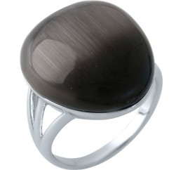 Серебряное кольцо SilverBreeze с кошачим глазом 1975350 17.5 размер, 17.5 размер, 17.5 размер, 17.5 размер