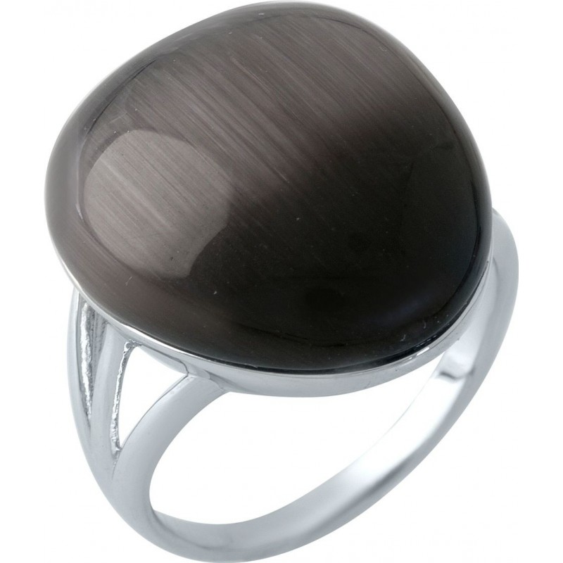 Серебряное кольцо SilverBreeze с кошачим глазом (1975350) 17.5 размер