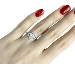 Серебряное кольцо SilverBreeze с натуральным перламутром 1980286 17 размер, 17 размер, 17 размер, 17 размер