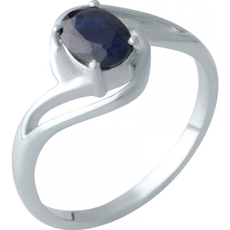 Серебряное кольцо SilverBreeze с натуральным сапфиром 2000495 18 размер, 18 размер, 18 размер, 18 размер