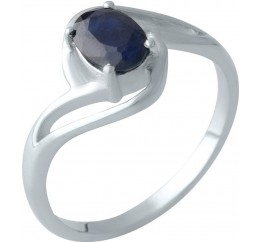 Серебряное кольцо SilverBreeze с натуральным сапфиром 2000495 17 размер, 17 размер, 17 размер, 17 размер
