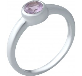 Серебряное кольцо SilverBreeze с натуральным аметистом 2020790 17.5 размер, 17.5 размер, 17.5 размер, 17.5 размер