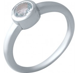 Серебряное кольцо SilverBreeze с натуральным топазом 2018872 17.5 размер, 17.5 размер, 17.5 размер, 17.5 размер