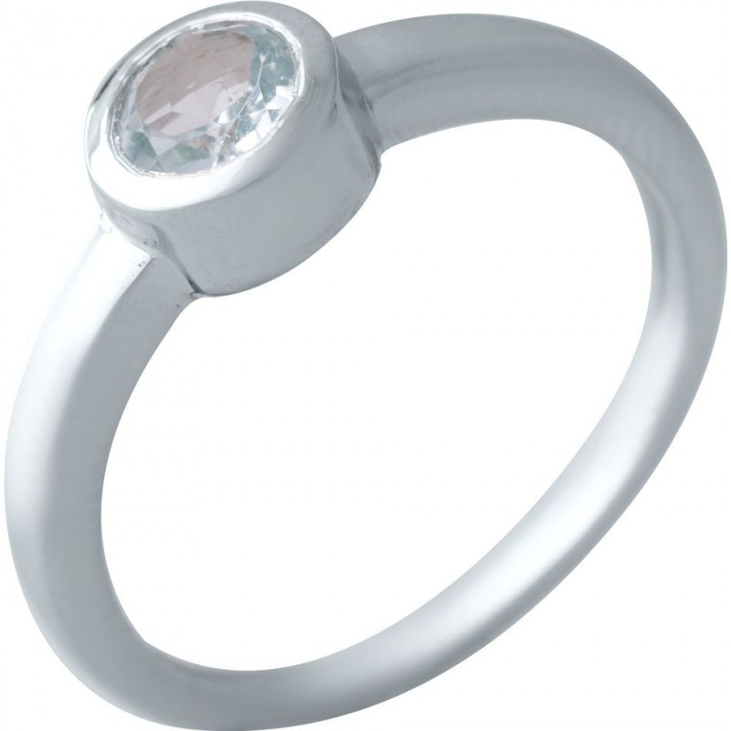 Серебряное кольцо SilverBreeze с натуральным топазом (2018872) 17.5 размер