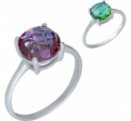 Серебряное кольцо SilverBreeze с Султанит султанитом 1948477 17.5 размер, 17.5 размер, 17.5 размер, 17.5 размер