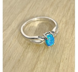 Серебряное кольцо SilverBreeze с опалом 1970386 18 размер, 18 размер, 18 размер, 18 размер