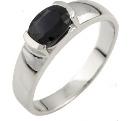 Серебряное кольцо SilverBreeze с натуральным сапфиром (0447322) 18 размер
