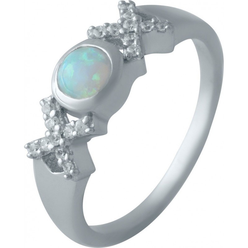 Серебряное кольцо SilverBreeze с опалом 2012139 18.5 размер, 18.5 размер, 18.5 размер, 18.5 размер