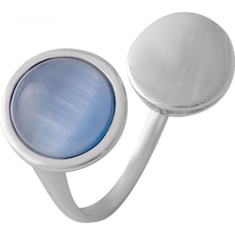 Серебряное кольцо SilverBreeze с кошачим глазом 2015611 18 размер, 18 размер, 18 размер, 18 размер